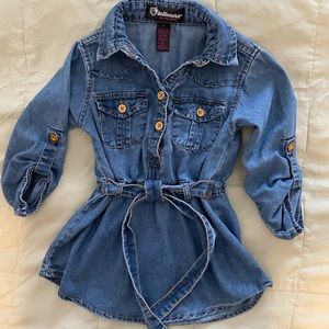 Girls denim dress